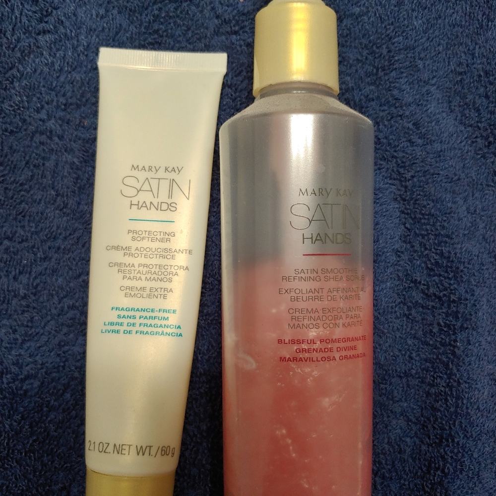 Mary Kay satin hands handcream & scrub exfoliate